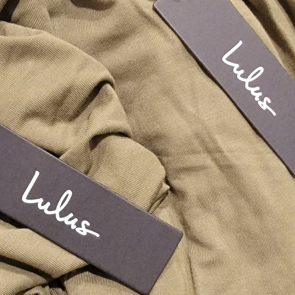Lulu's Olive Green Two-Piece Jumpsuit Set - Picture 3 of 4
